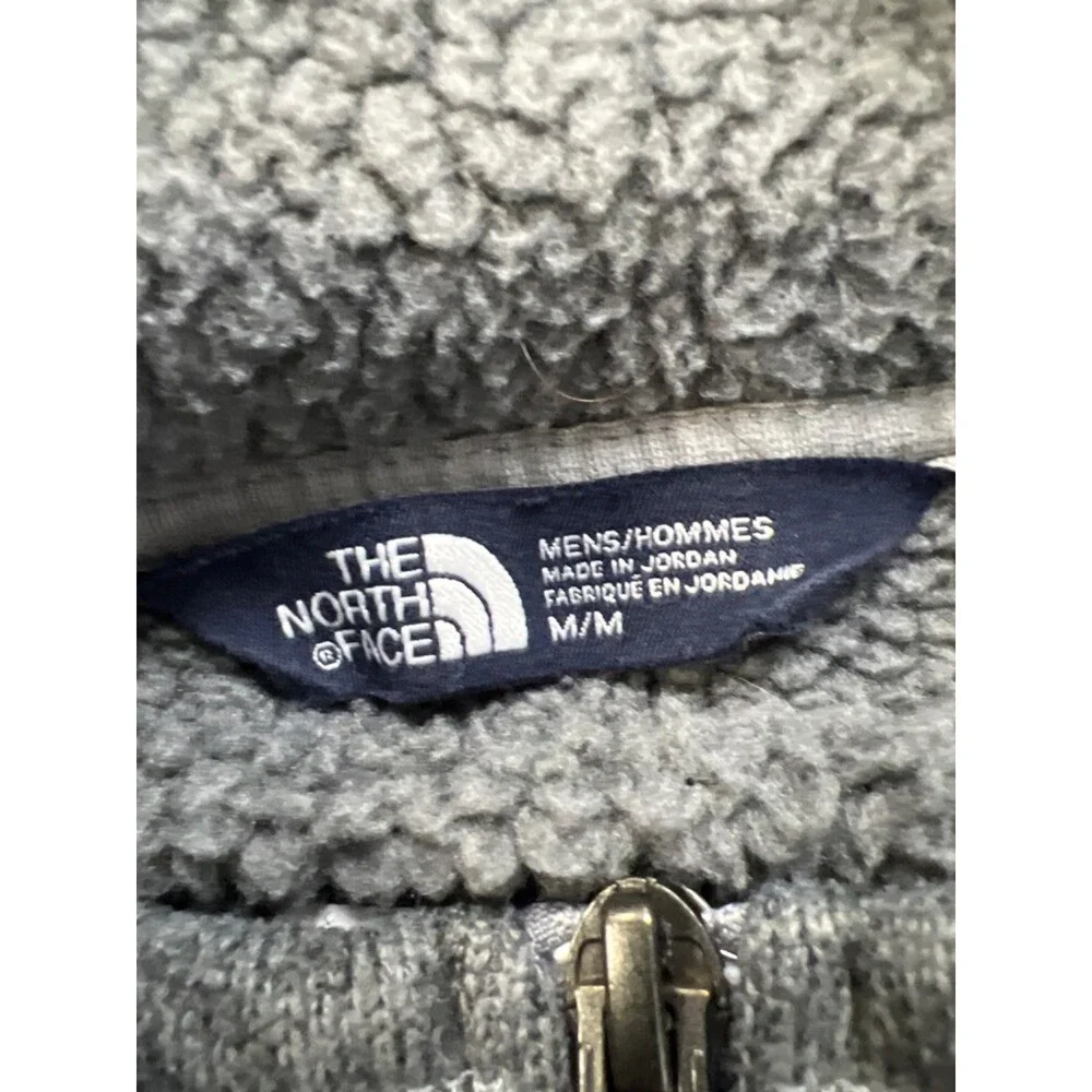 The North Face Men's Gray Gordon Lyons 1/4 Zip Fleece Pullover Jacket - M